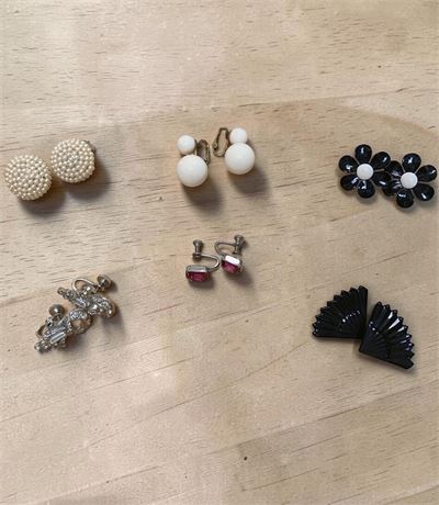 Vintage Weiss-Style Clip-On Earrings & More