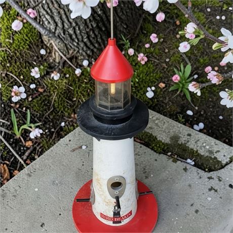 Bird Beakin' Lighthouse Outdoor Bird Feeder