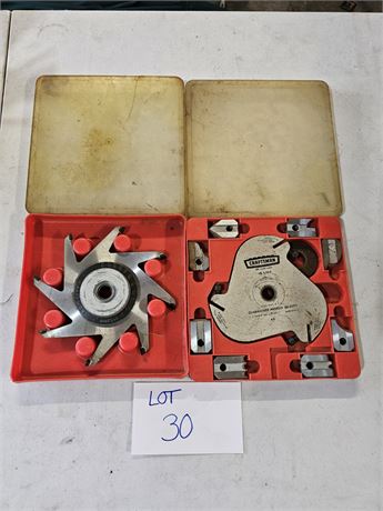 Craftsman Molding Cutter Headset #9-3214 Kromedge Carbide Adjustable Dado Blade
