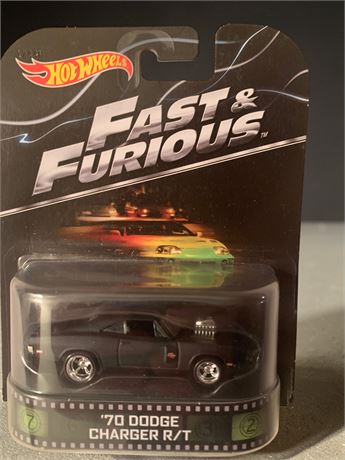 2014 Hot Wheels Retro Entertainment Series Black 1970 Dodge Charger R/T