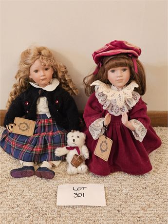 Boyd Dolls:2002 Theresa & 2001 Samantha Limited 254/12,000 Dolls