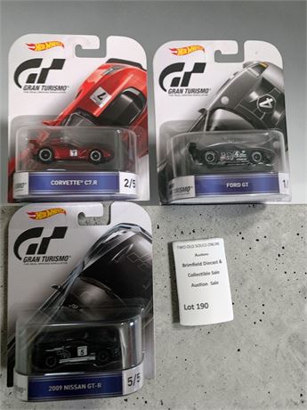 Hot Wheels 2016 Gran Turismo Series Die Cars Lot of 3