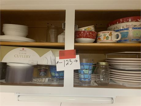 Cupboard Cleanout - Eating Dishes/Plates, Mugs, Drinking Glasses & More