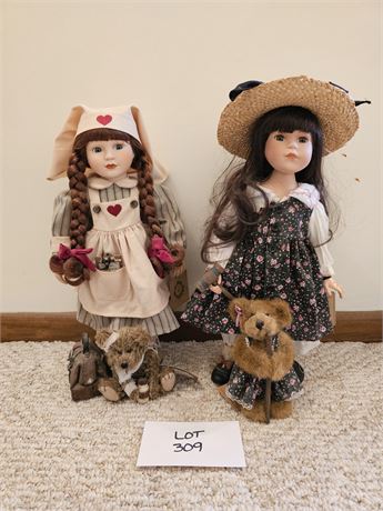 Boyd Dolls&Bears:'99 Katherine Limited 6,942/12,000 & '00 Laurel Lim. 1383/12k