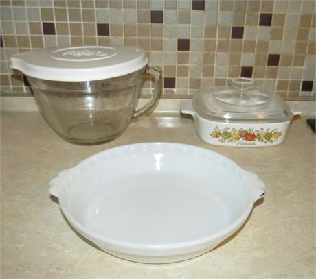 Corning Ware, Pyrex, Pampered Chef