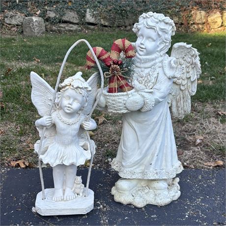 Cute Angel and Fairy Lawn and Garden Resin Statues
