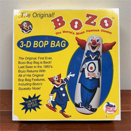 New - The Original! BOZO 46"Tall 3-D Bop Bag
