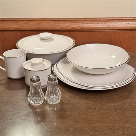 Salem Int'l Ironstone Silver Elegance Serveware Dishes