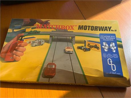 Matchbox Motorway No. 12 Race Track Set In Original Box (No Cars)