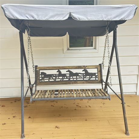 Patio Swing with Canopy