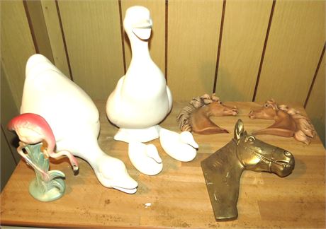 Figurines: Ducks, Horses, Etc