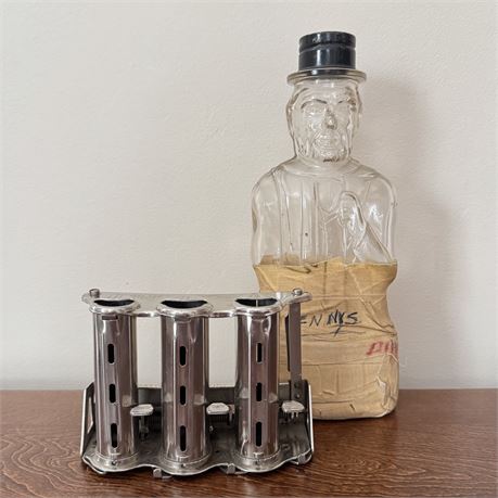 Lincoln Coin Bank Bottle & McGill Triumph Changer