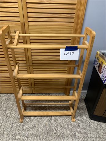 Wood CD/DVD/CD Movie or Book Storage Shelf Holder or Rack