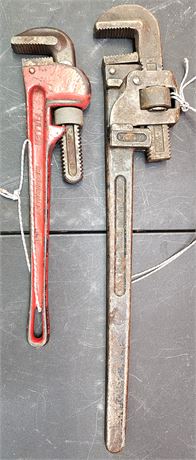 2 Pipe Wrenches: 24" Tremont, 18" Fuller