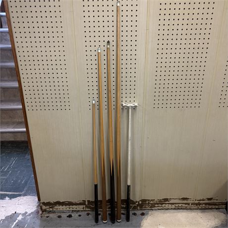 Collection of Billiard Cues