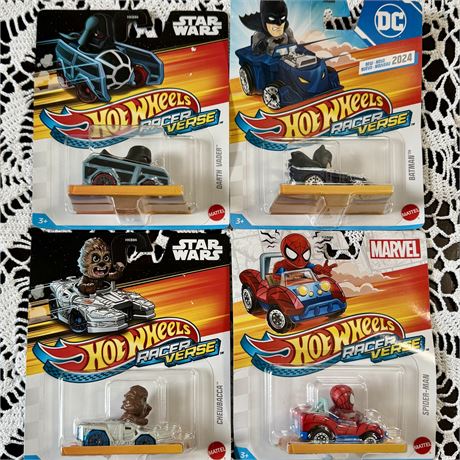 Hot Wheels Racer Verse DC & Star Wars Character Cars