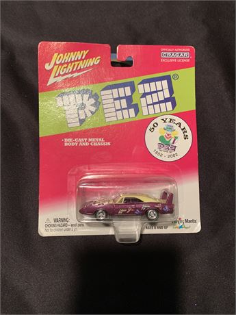 Pez Johnny Lightning Die Cast Metal Car 50th Anniversary Super Bird NEW