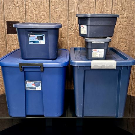 Empty Storage Bins - 20 Gallon to 1 Gallon Size