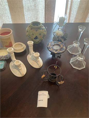 Candles & Candleholder Home Decor Lot