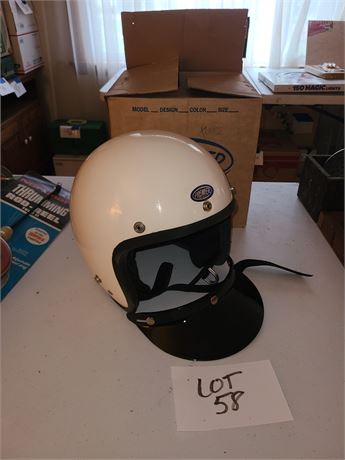 Premier 1 Motorcycle White Helmet