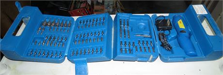 Rechargeable Screwdriver, Bit Set