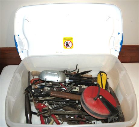 Tote Of Miscellaneous Tools