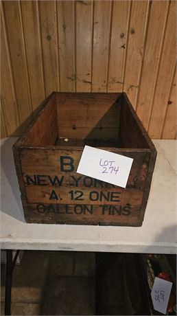 Filippo Beverage Co. Wood Crate