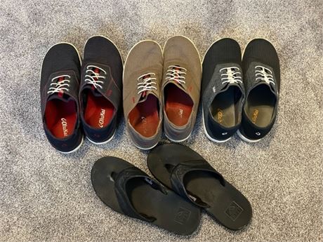 Mens Olukai and Reef Shoes 9-9.5 mens