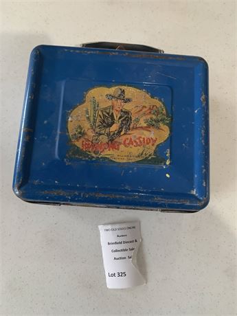 1950 Hopalong Cassidy Metal Lunchbox W/Thermos By Aladdin Industries