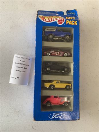 1993 Hot Wheels Ford Gift Pack #12404 Ford Bronco 4-Wheeler, Ford T-Bird Stocker