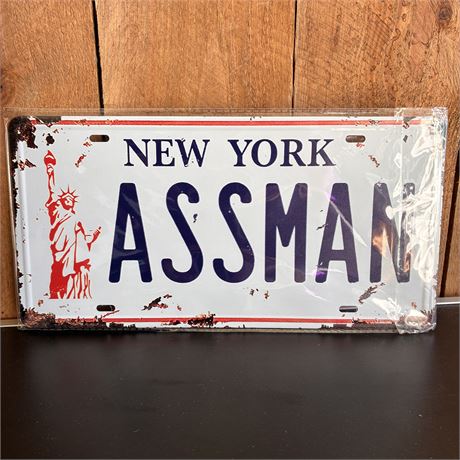 Seinfeld Novelty Tin Metal New York License Plate