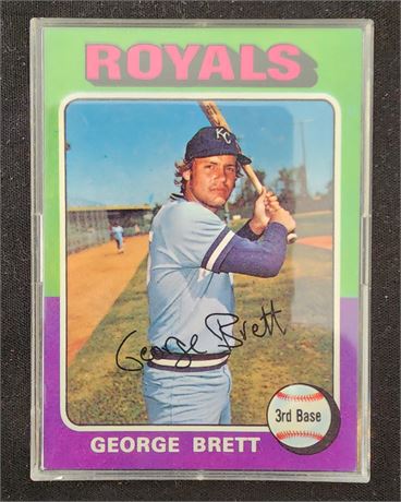 Topps 1975 George Brett Baseball Card