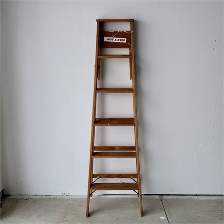 6 Ft. Wooden Ladder