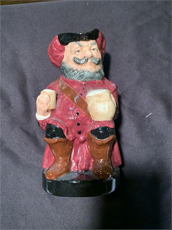 English Royal Doulton Sir John Falstaff Toby MCM Mug/Pitcher 8.5 Inches Tall