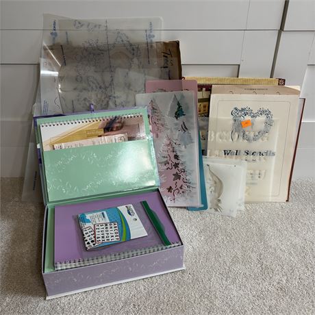 Terrific Stenciling Set with Many Extras!