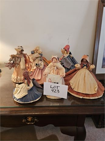 Wonderful Collection of Corn Husk Dolls