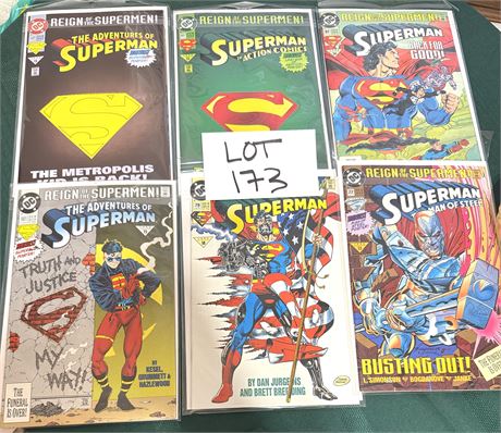 Reign Of The Supermen! Superman Comic Book Lot DC Comics
