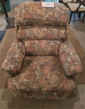 LA-Z-BOY Floral Print Rocker Swivel Recliner