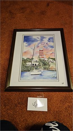 Signed Allen Falkers 23/200 Lighthouse Print