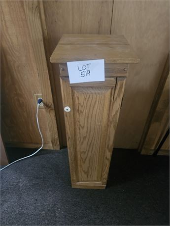 Solid Wood Stand With Pop-Out Ironing Board