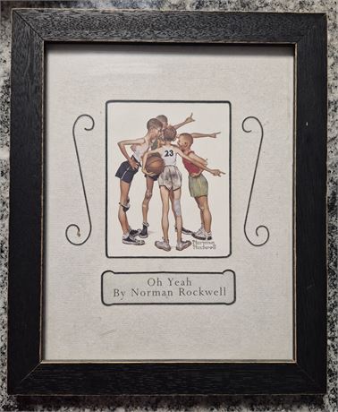 Norman Rockwell "Oh Yea" Print