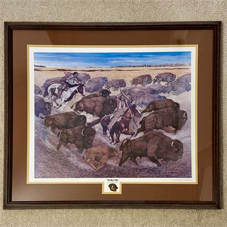 #1/350 Lloyd Hovland "The Way it Was" Limited Edition Framed Art Print - 31 x 27