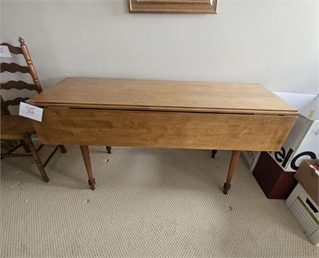 Antique Wood Drop Leaf Table