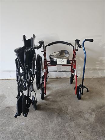 Folding "Drive" Standard Size Wheelchair / Guardian Walker & More