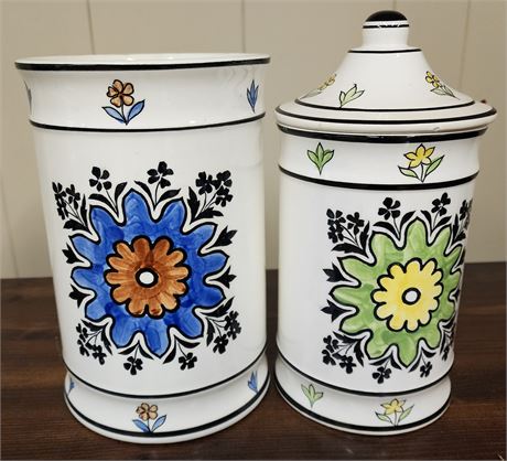 Handpainted Canisters
