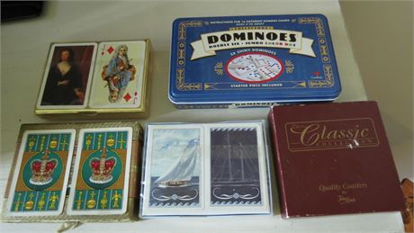 Playing Cards, Coasters, Dominoes