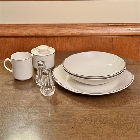 Salem Int'l Ironstone Silver Elegance Serveware Dishes