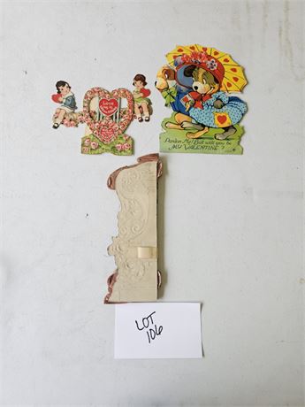 Mixed Vintage Valentines Pop-Up Card & More