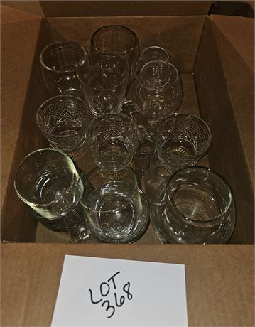Mixed Juice Glasses & Glasses