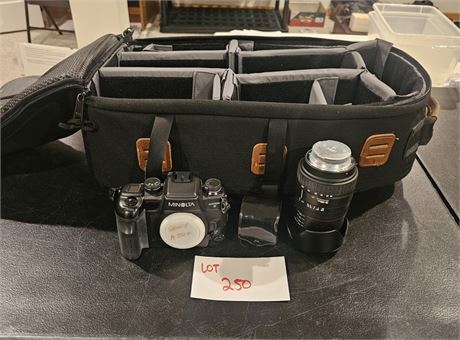 Minolta Maxxum 9 35MM SLR Film Camera With Tiffen 72MM Lens, Minolta A-Mount